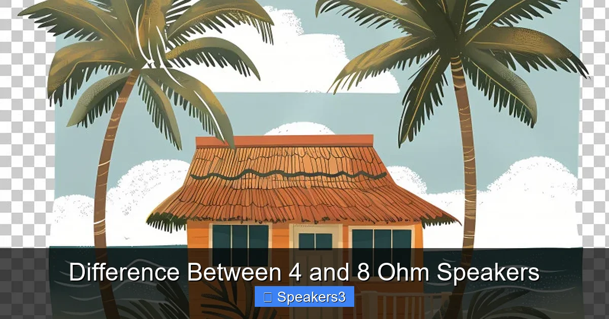 Difference Between 4 and 8 Ohm Speakers