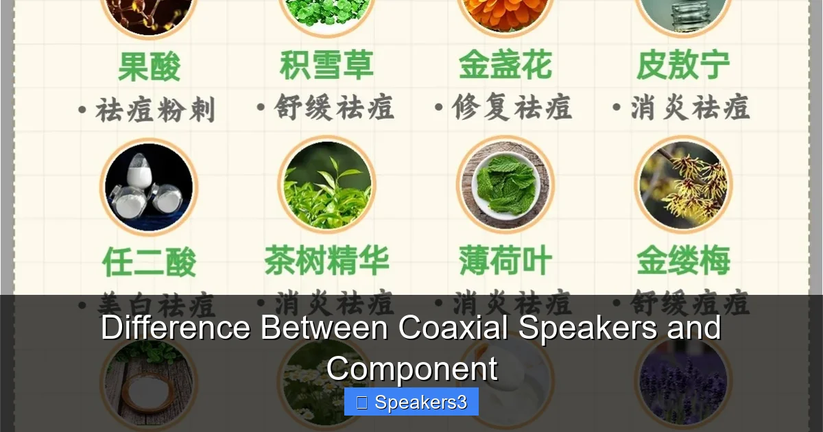 Difference Between Coaxial Speakers and Component