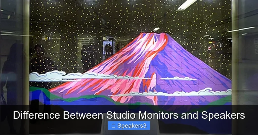 Difference Between Studio Monitors and Speakers