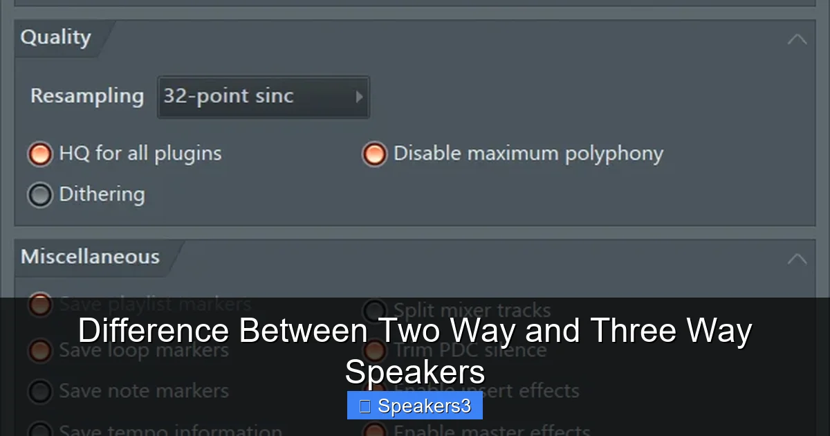 Difference Between Two Way and Three Way Speakers