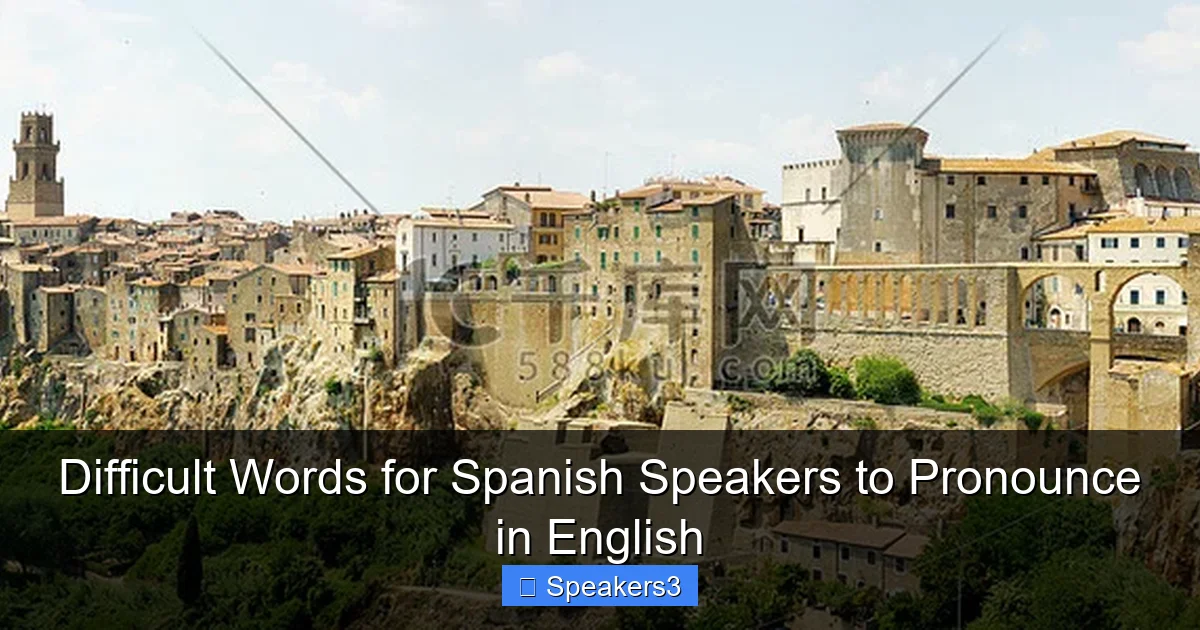Difficult Words for Spanish Speakers to Pronounce in English
