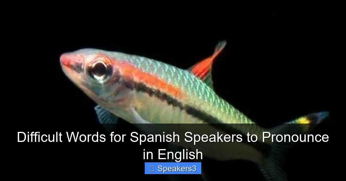 Difficult Words for Spanish Speakers to Pronounce in English