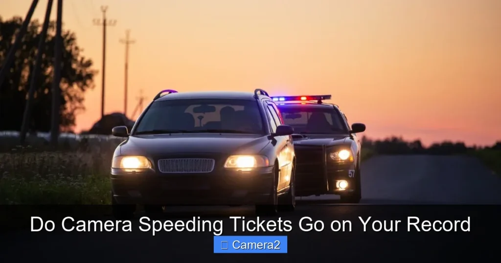 Do Camera Speeding Tickets Go on Your Record