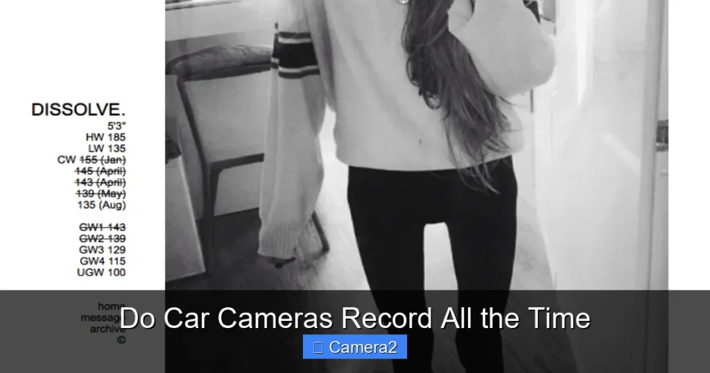 Do Car Cameras Record All the Time
