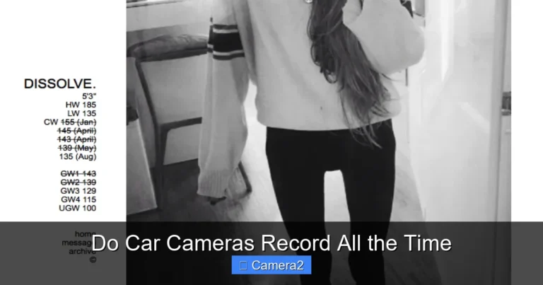 Do Car Cameras Record All the Time