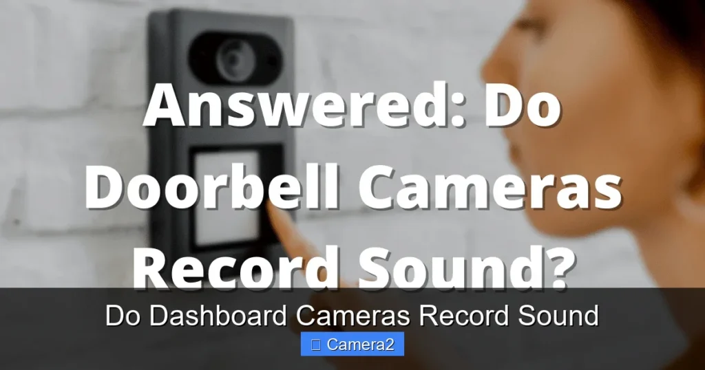 Do Dashboard Cameras Record Sound