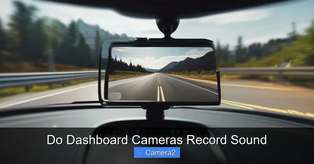 Do Dashboard Cameras Record Sound