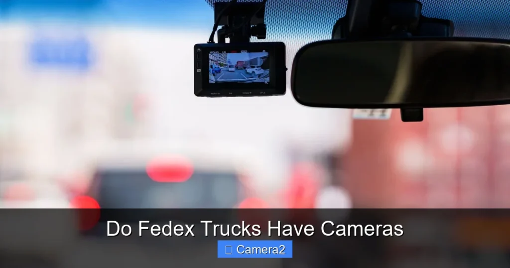 Do Fedex Trucks Have Cameras
