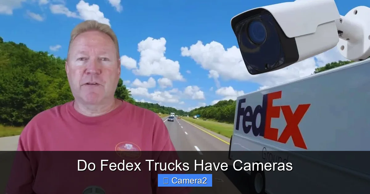 Do Fedex Trucks Have Cameras