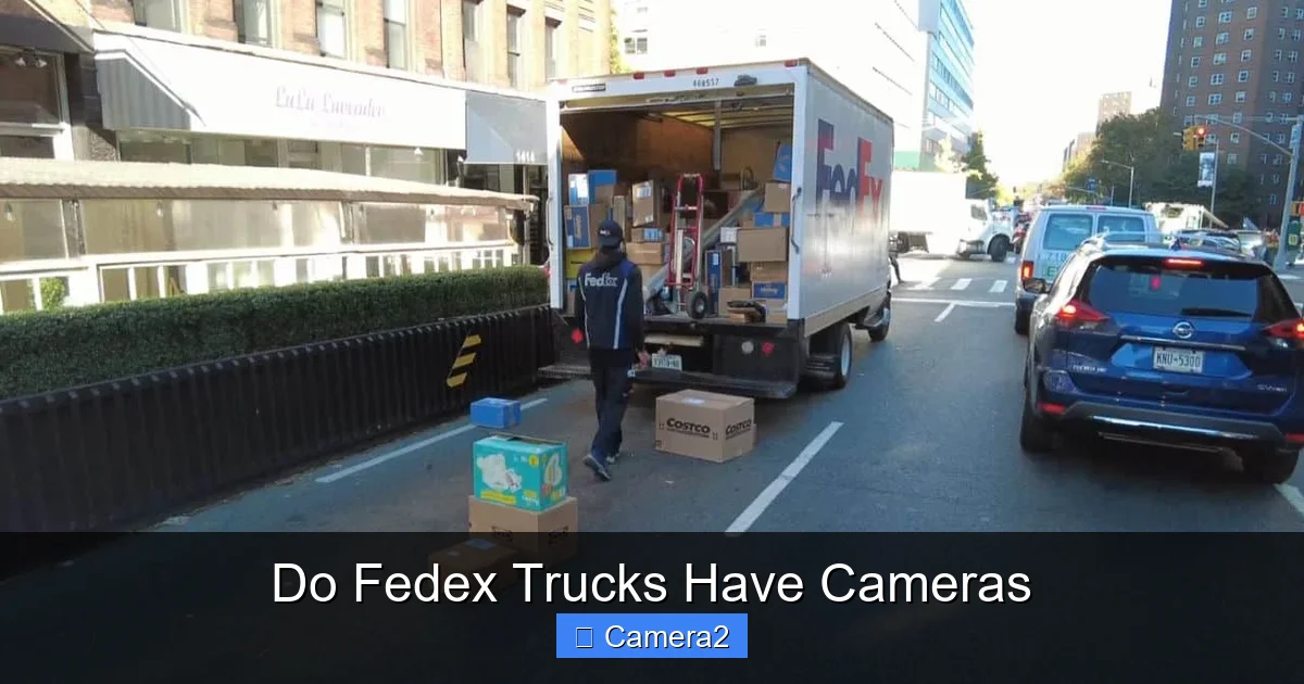 Do Fedex Trucks Have Cameras
