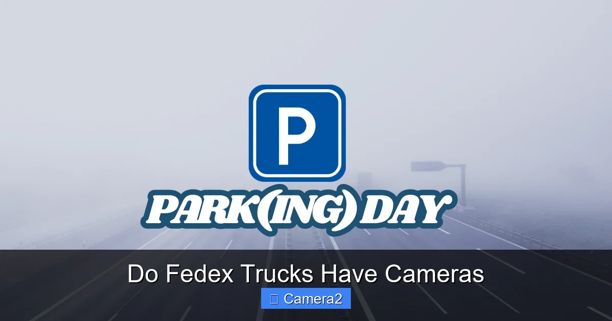Do Fedex Trucks Have Cameras