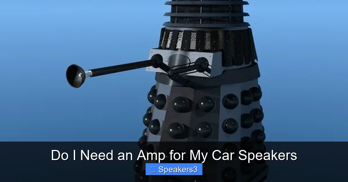 Do I Need an Amp for My Car Speakers