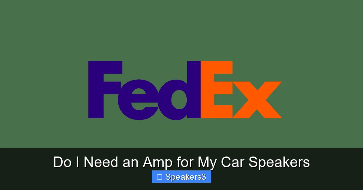 Do I Need an Amp for My Car Speakers
