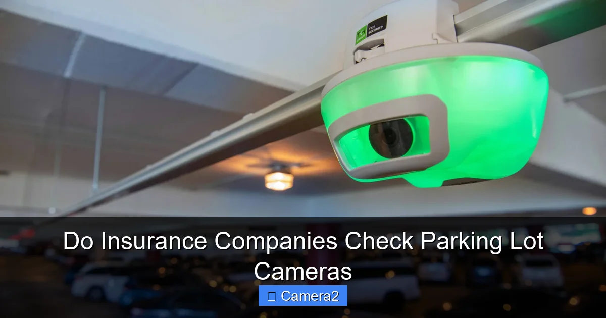 Do Insurance Companies Check Parking Lot Cameras