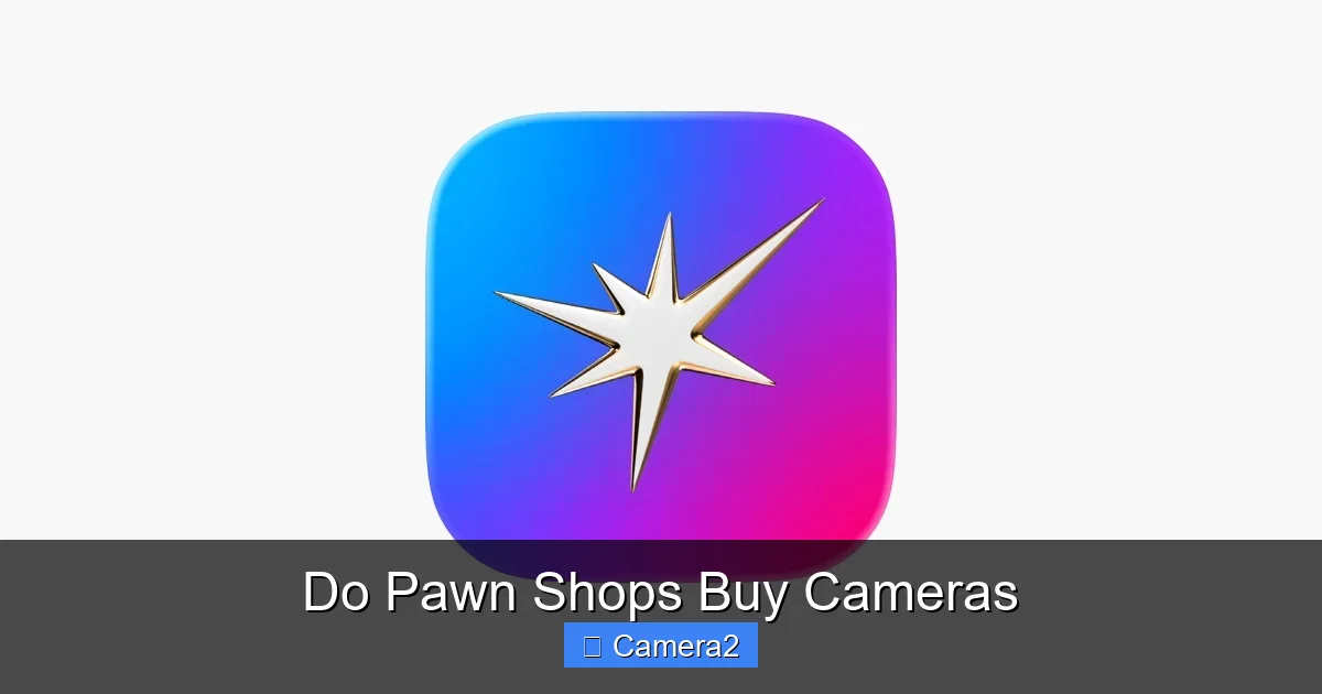 Do Pawn Shops Buy Cameras