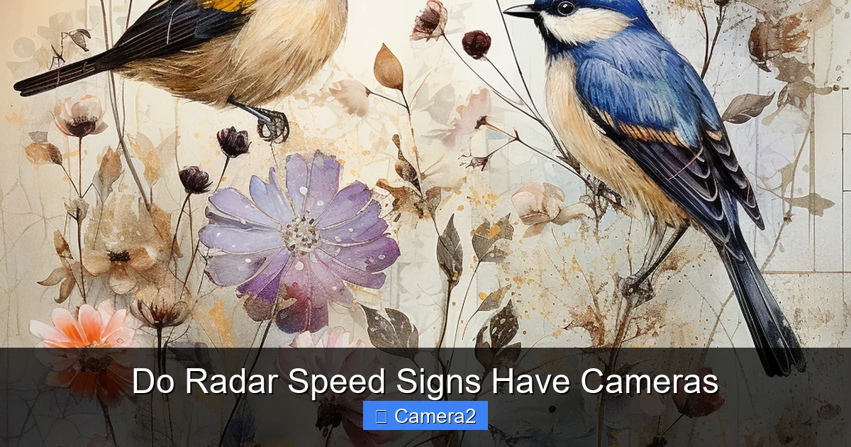 Do Radar Speed Signs Have Cameras