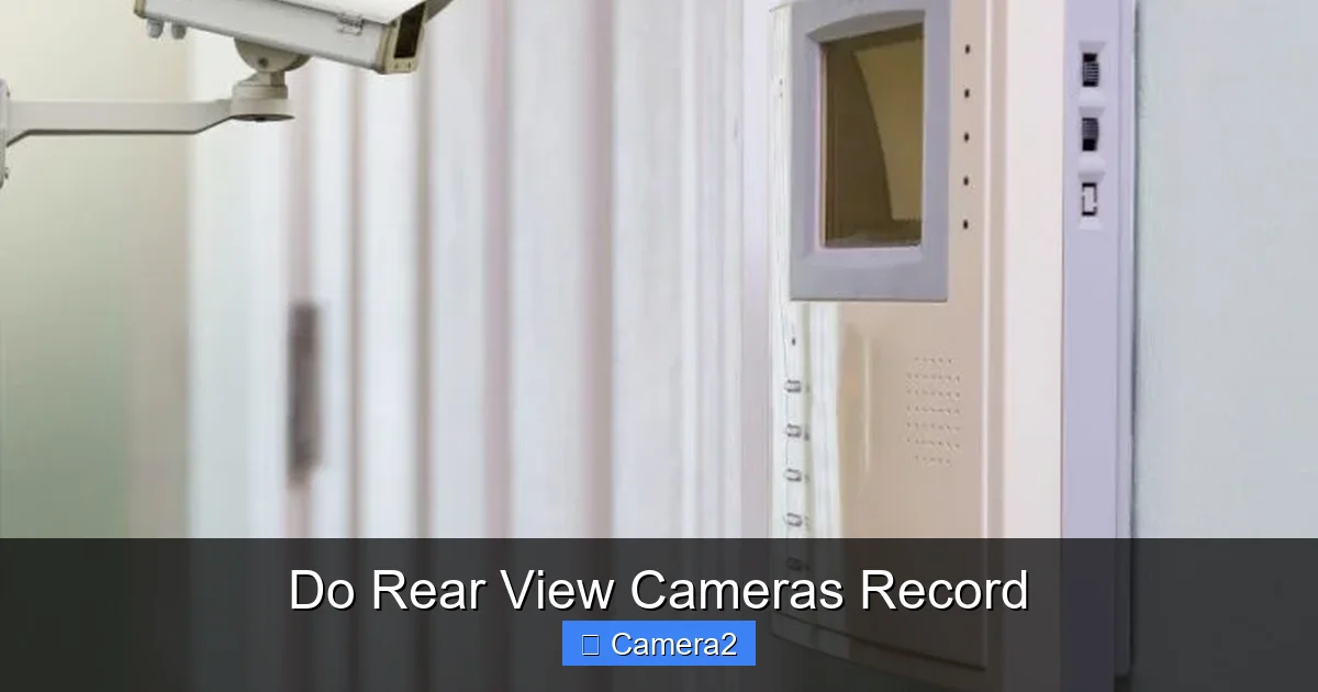 Do Rear View Cameras Record