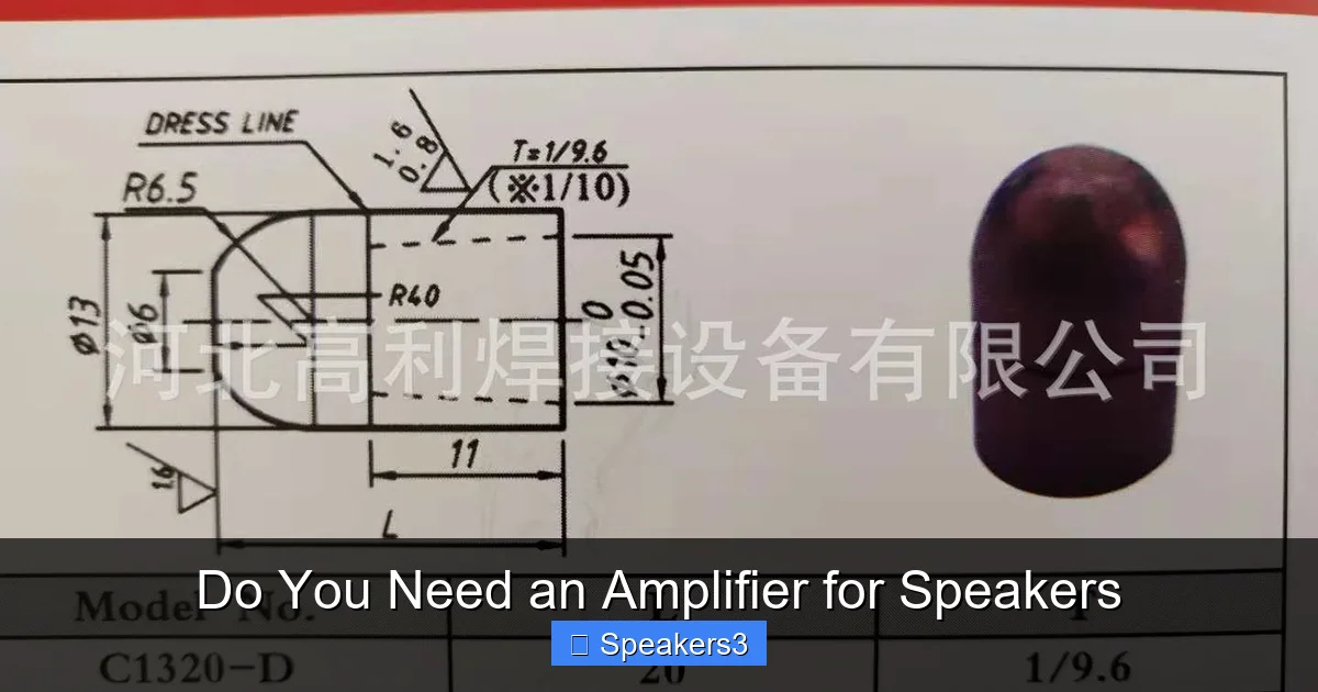 Do You Need an Amplifier for Speakers