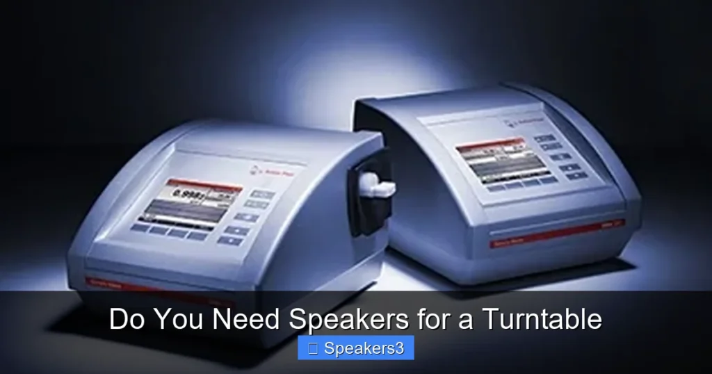Do You Need Speakers for a Turntable