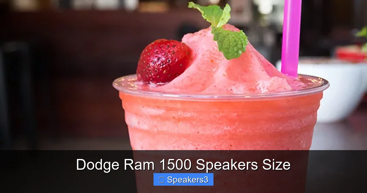 Dodge Ram 1500 Speakers Size