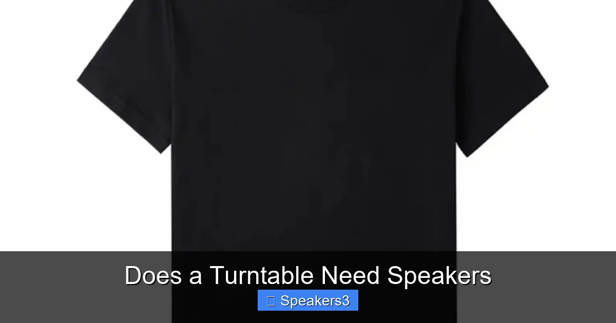 Does a Turntable Need Speakers