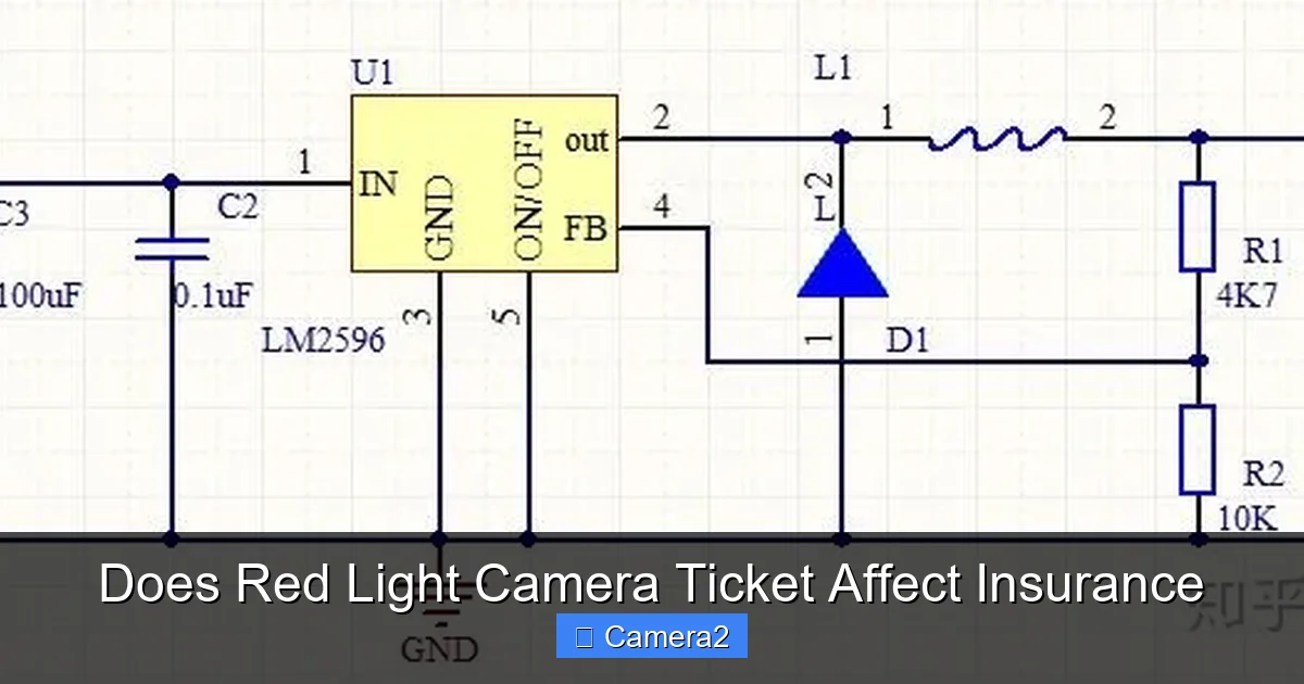 Does Red Light Camera Ticket Affect Insurance