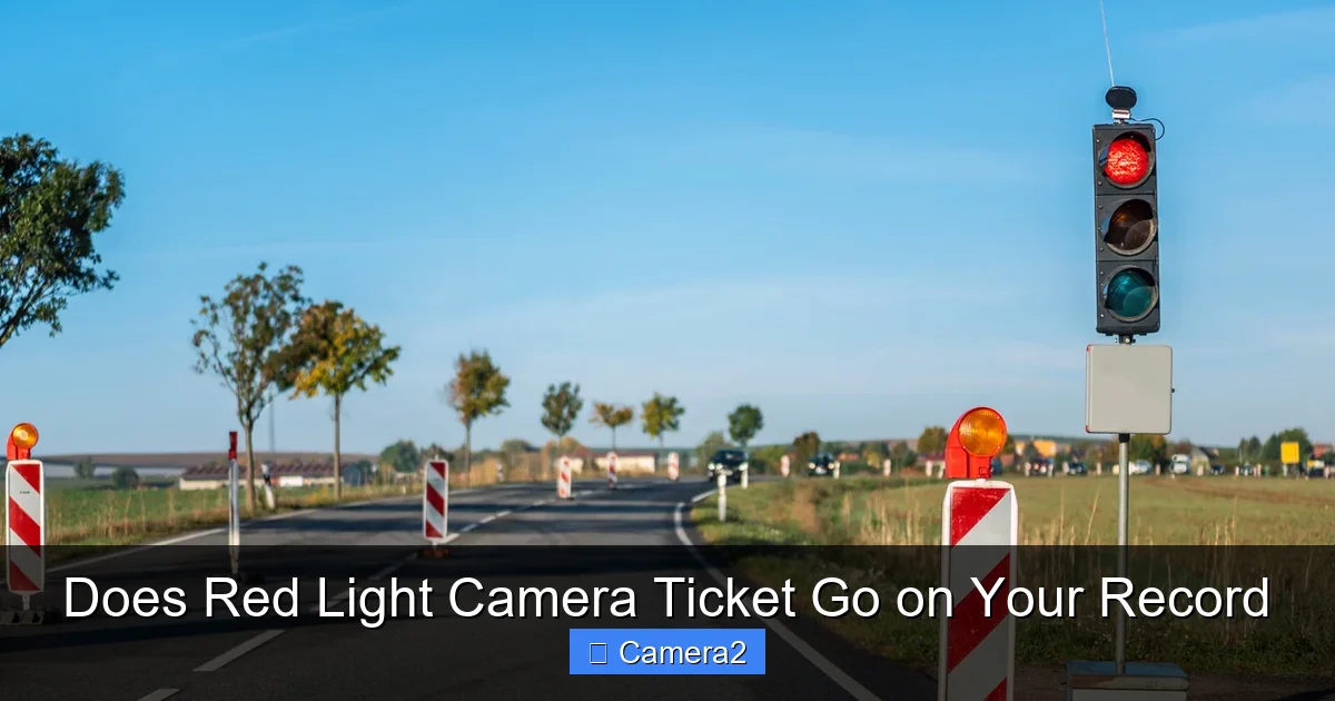 Does Red Light Camera Ticket Go on Your Record