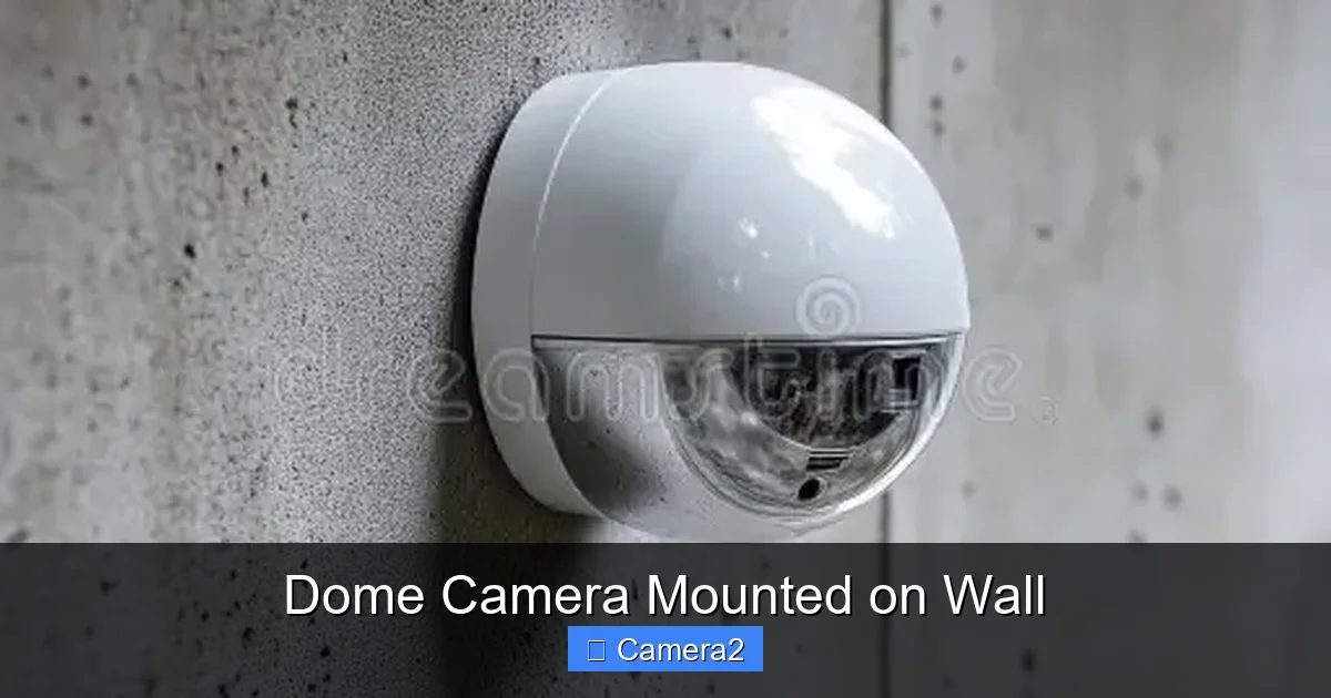 Dome Camera Mounted on Wall
