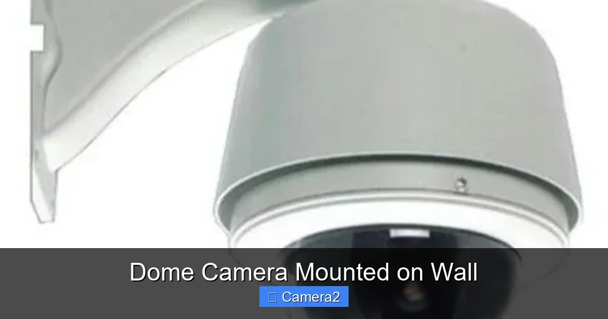 Dome Camera Mounted on Wall