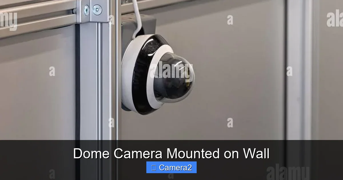 Dome Camera Mounted on Wall
