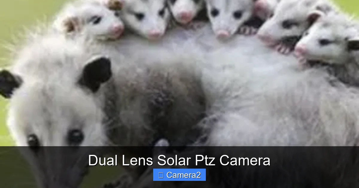 Dual Lens Solar Ptz Camera