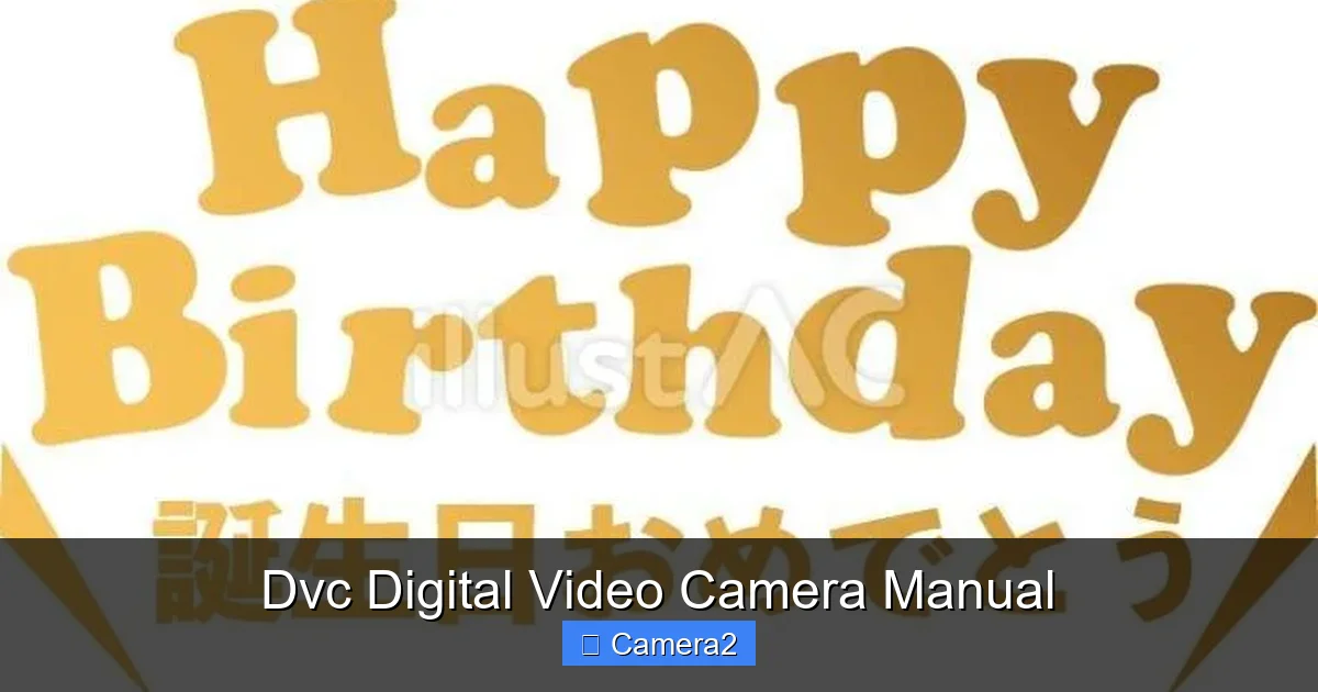 Dvc Digital Video Camera Manual
