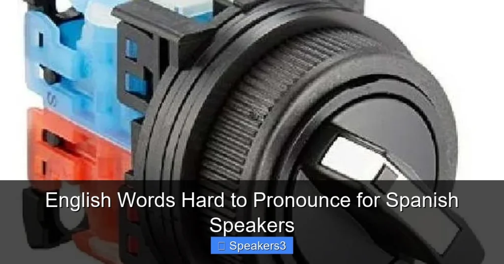 English Words Hard to Pronounce for Spanish Speakers