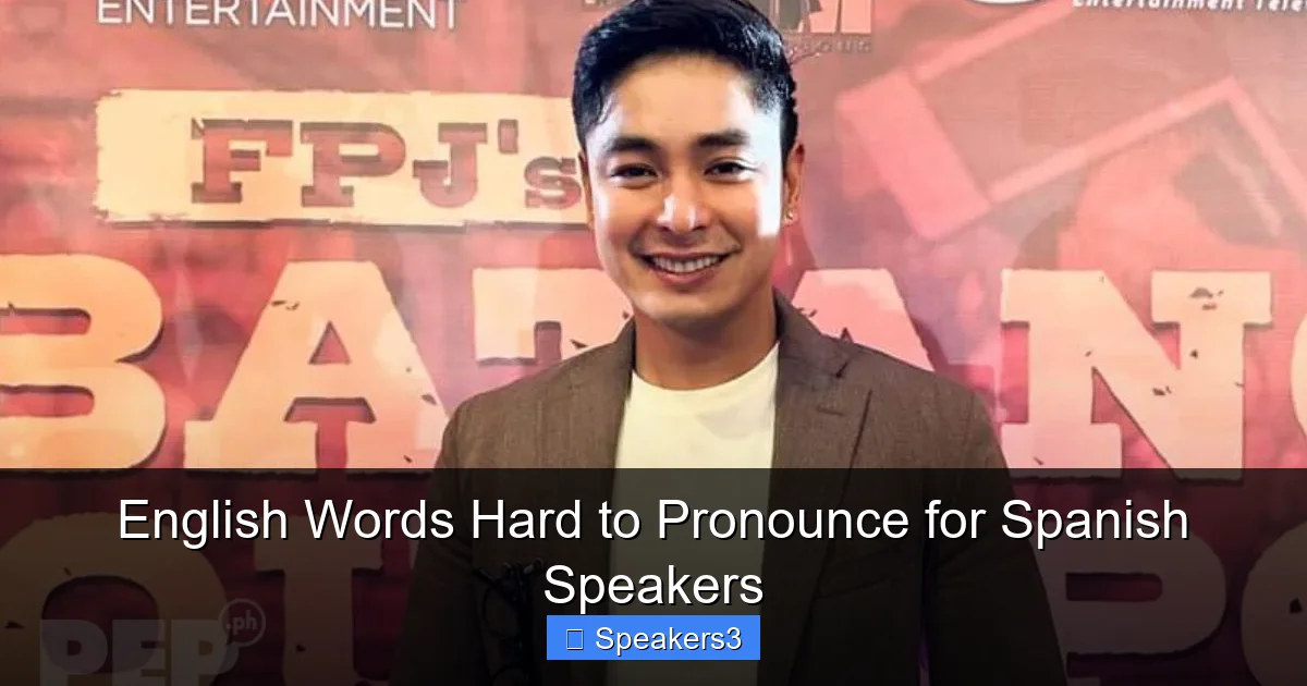 English Words Hard to Pronounce for Spanish Speakers