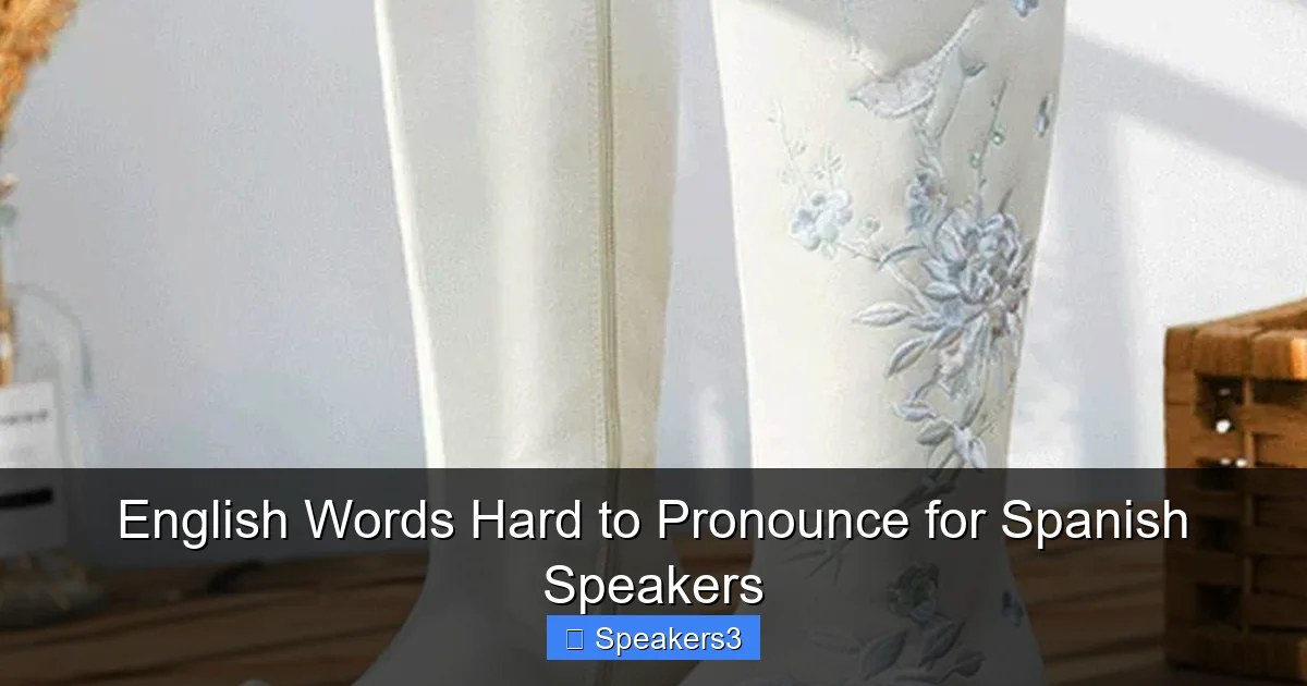 English Words Hard to Pronounce for Spanish Speakers