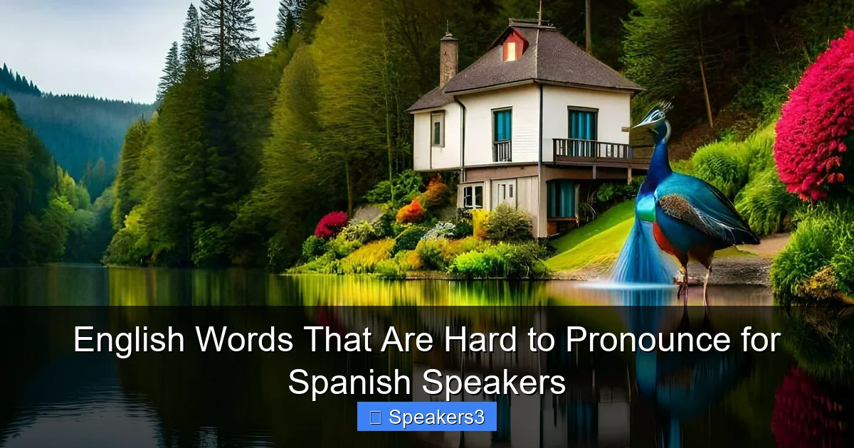English Words That Are Hard to Pronounce for Spanish Speakers