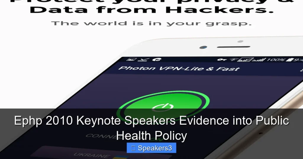 Ephp 2010 Keynote Speakers Evidence into Public Health Policy