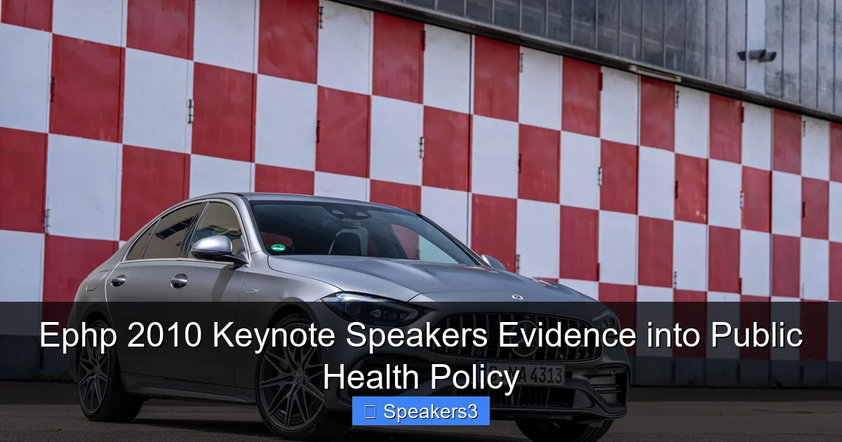 Ephp 2010 Keynote Speakers Evidence into Public Health Policy
