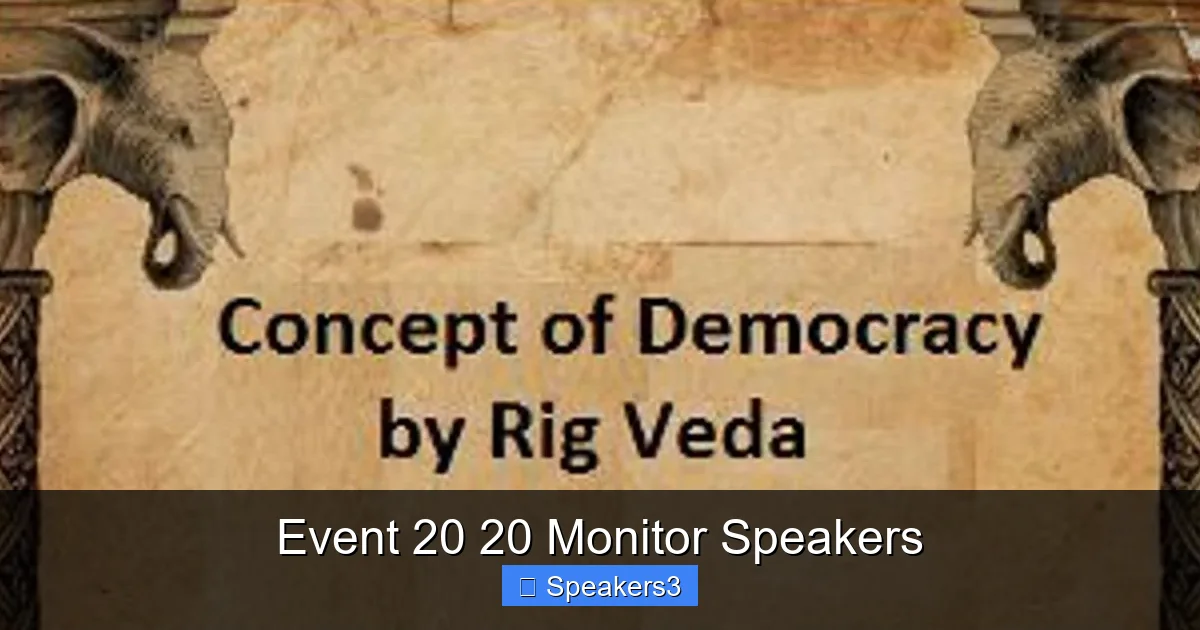 Event 20 20 Monitor Speakers