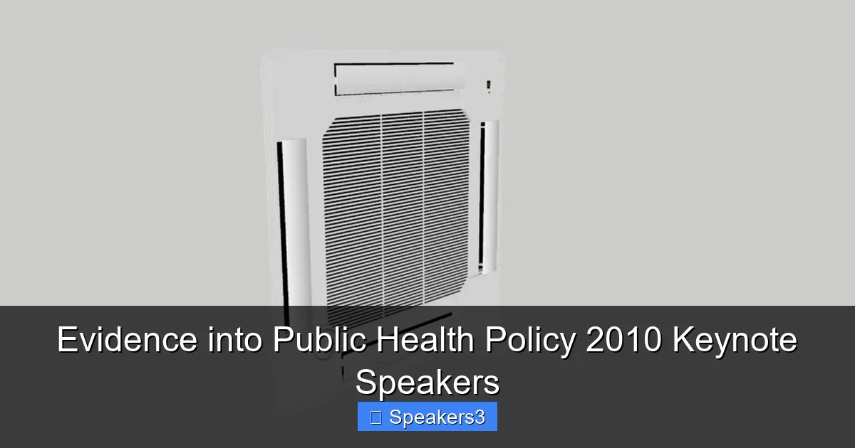Evidence into Public Health Policy 2010 Keynote Speakers