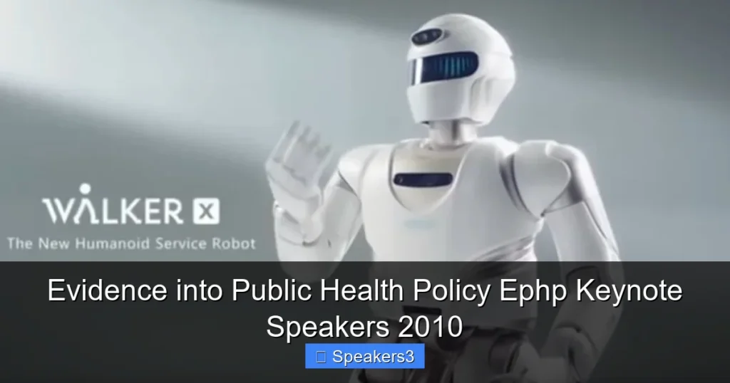 Evidence into Public Health Policy Ephp Keynote Speakers 2010