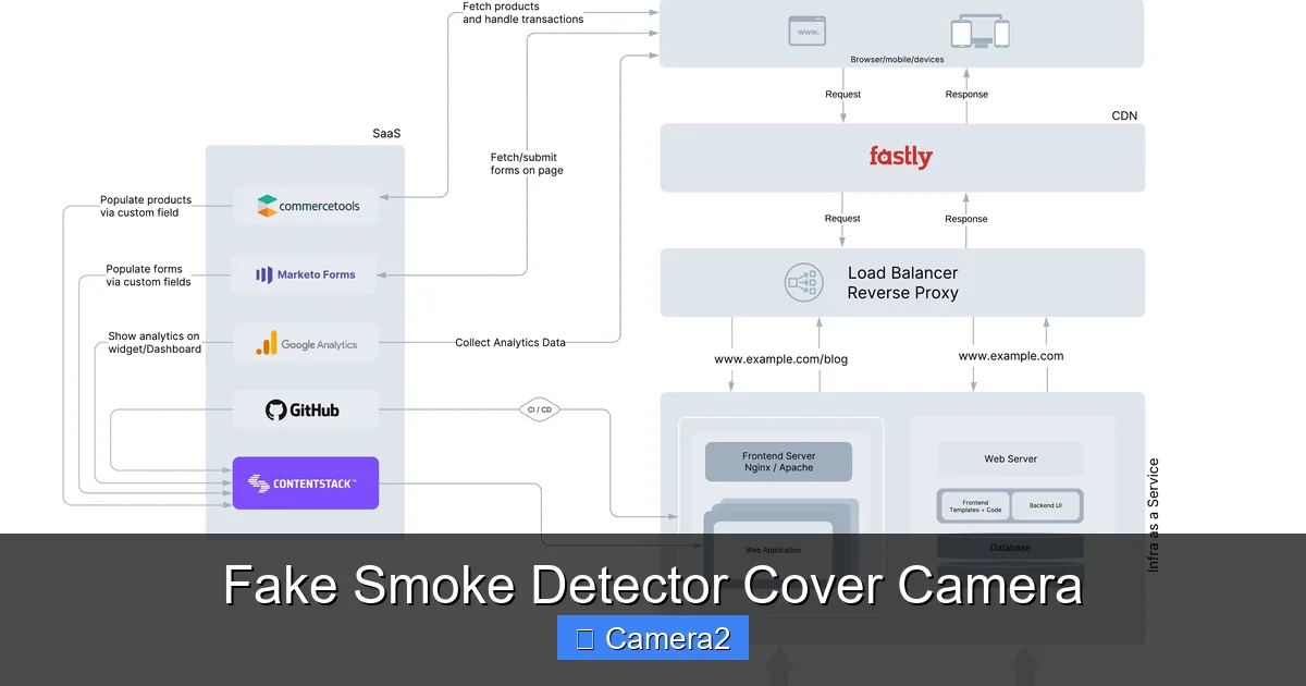 Fake Smoke Detector Cover Camera