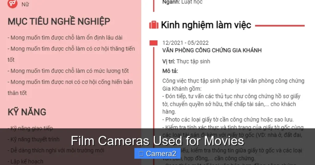 Film Cameras Used for Movies