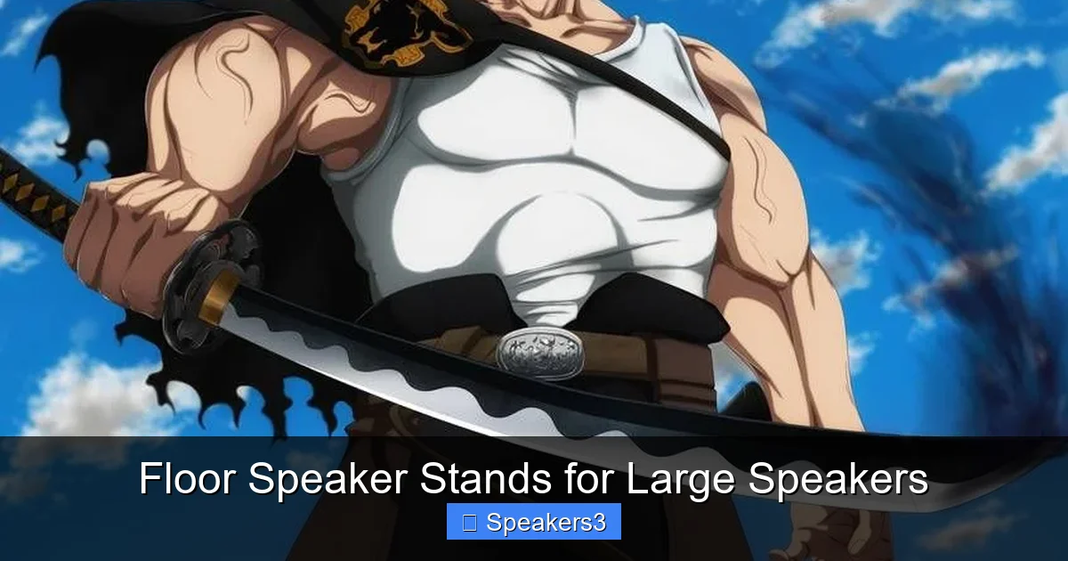 Floor Speaker Stands for Large Speakers
