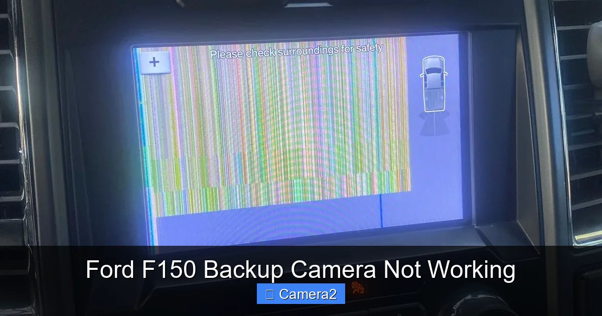 Ford F150 Backup Camera Not Working