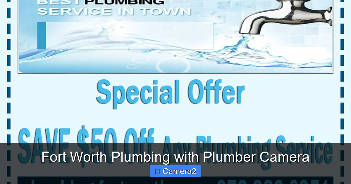 Fort Worth Plumbing with Plumber Camera
