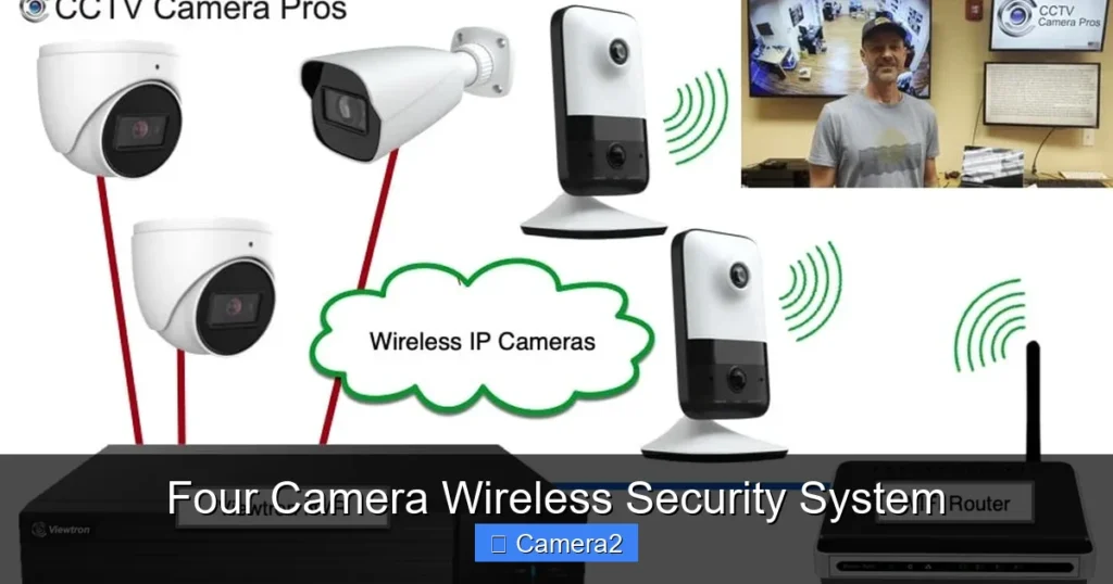 Four Camera Wireless Security System