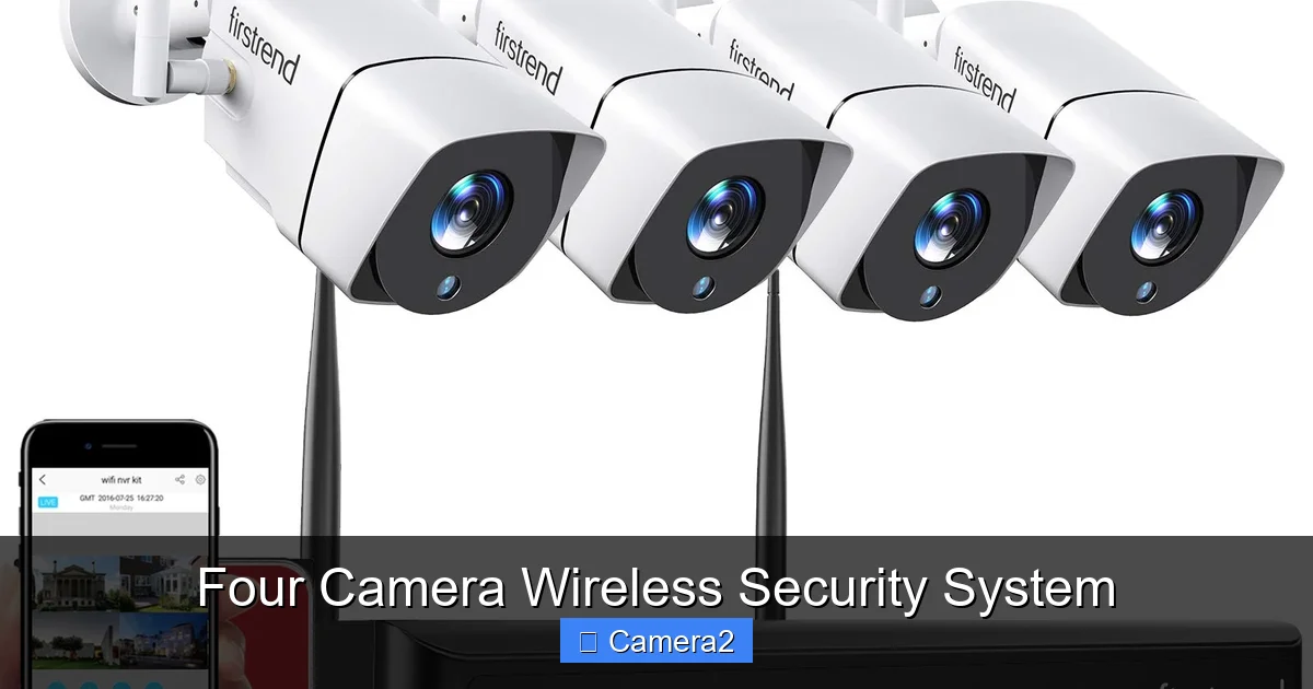 Four Camera Wireless Security System