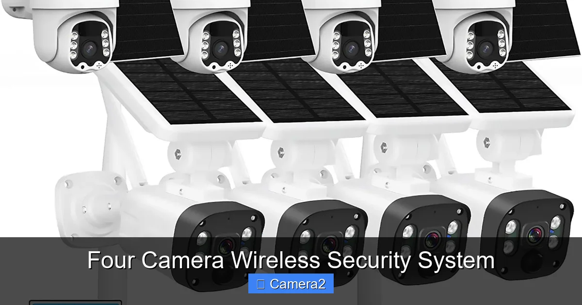 Four Camera Wireless Security System