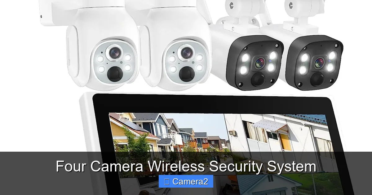 Four Camera Wireless Security System
